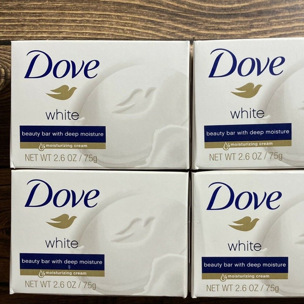 12 Dove Beauty Bar w/deep moisture cream White